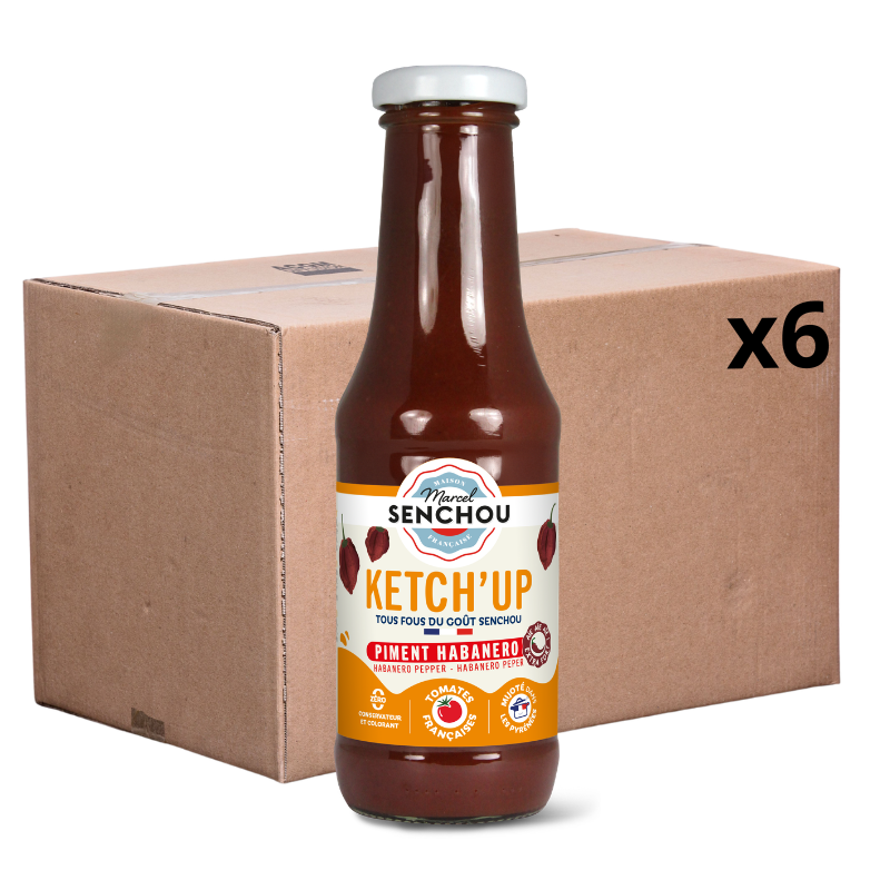 Pur Ketchup Tomate au Piment Habanero x6